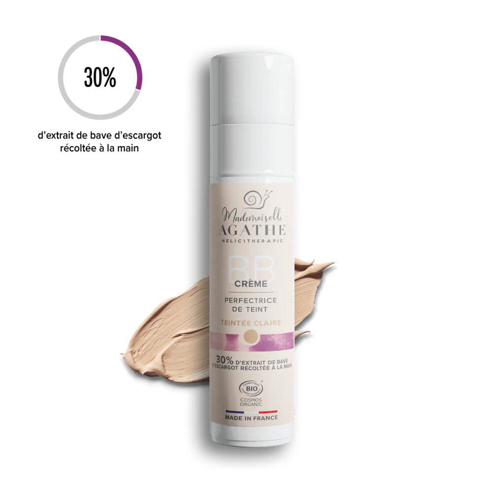 Bb crème à la bave d'escargot bio - teint clair - 30ml - Mademoiselle Agathe