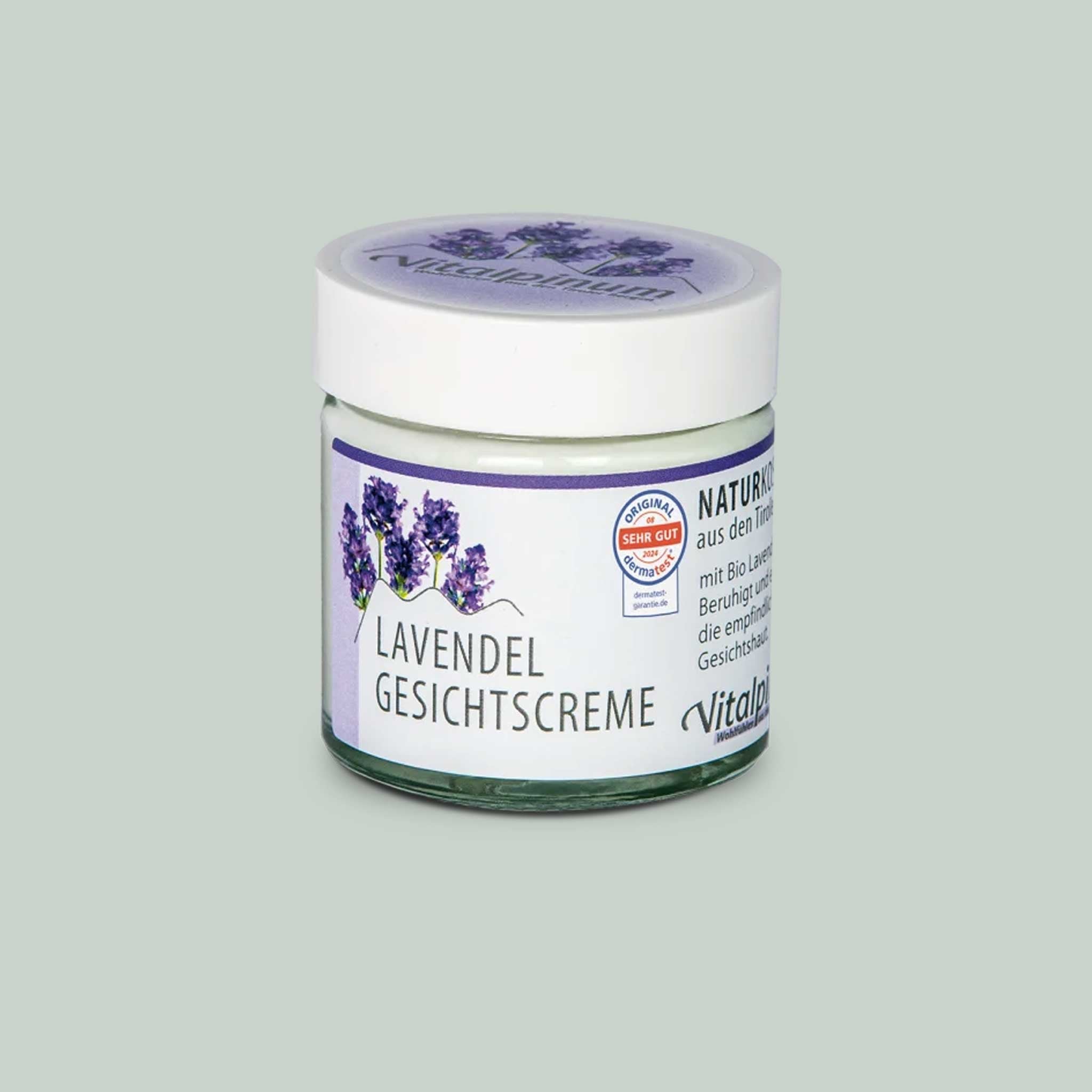 Unterweger Lavendel Gesichtscreme 50ml – Naturkosmetik mit ätherischem Lavendelöl für empfindliche & sensible Haut