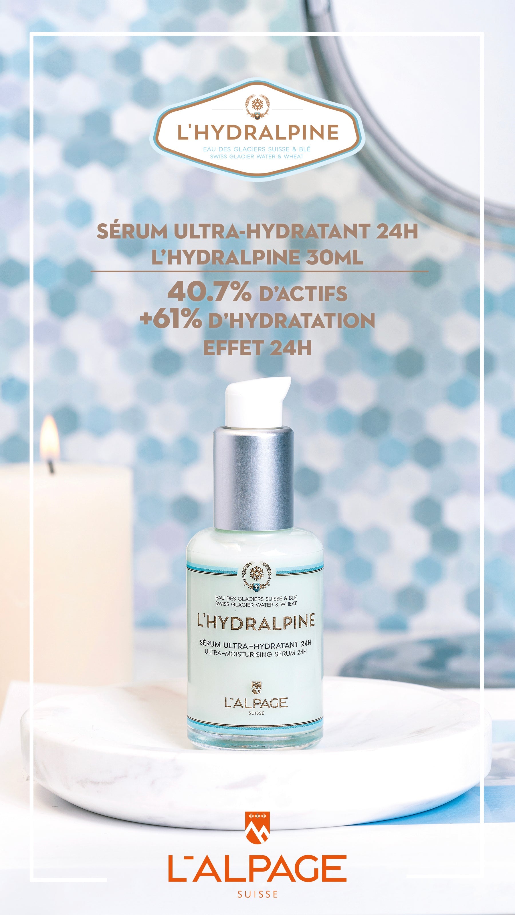 Sérum Ultra-Hydratant 24h L'Hydralpine