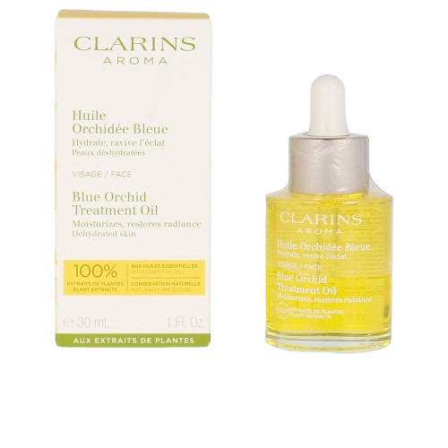 Huile Visage Blue Orchid Clarins – Peaux Déshydratées (30 ml)