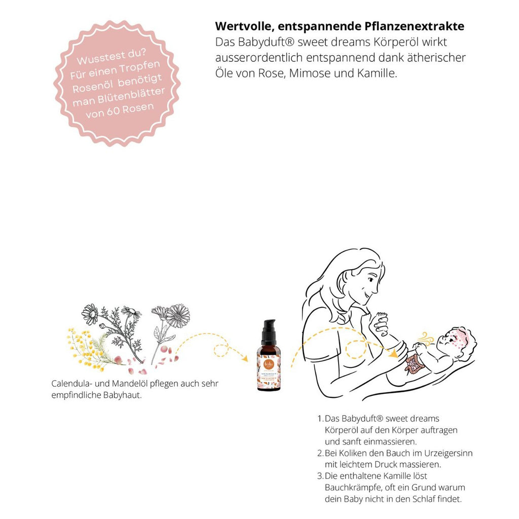 Bio Körperöl SWEET DREAMS pflegend und entspannend